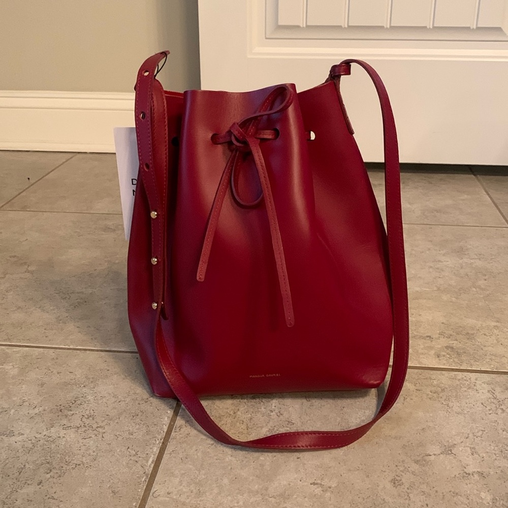Mansur Gabriel leather bucket bag